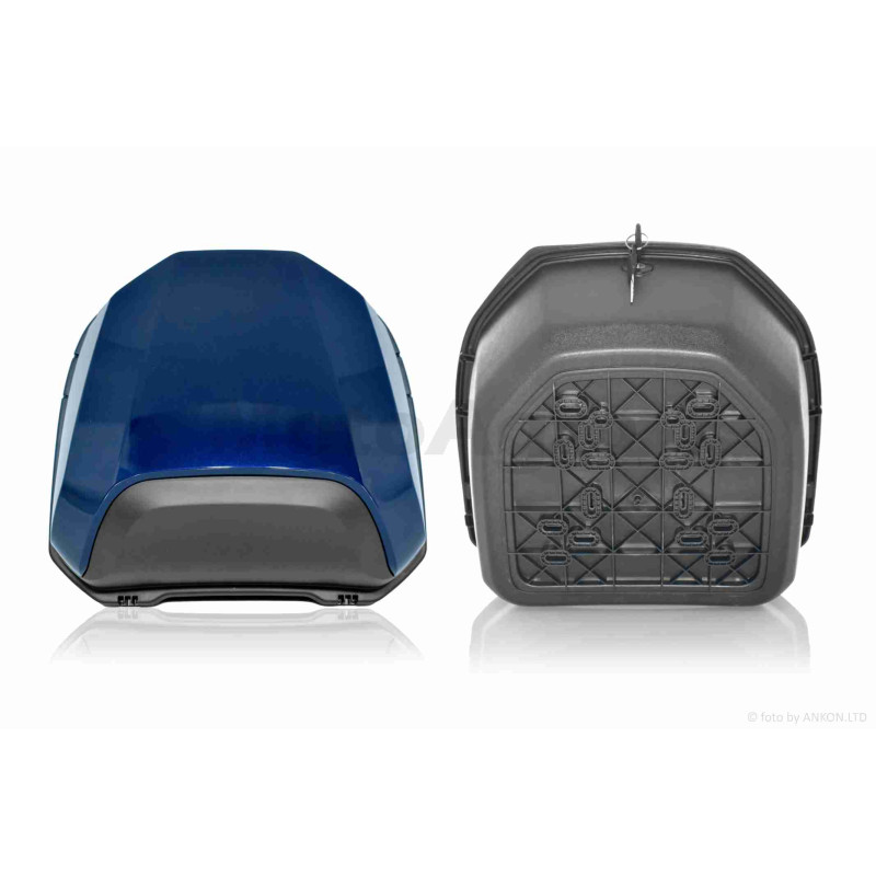 Кофр  48L  39*39*29см  #ROBIK  знімний  "LIPAI"  (темно-синій глянсовий)