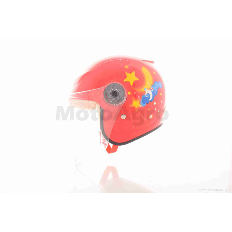 Шолом відкритий підлітковий  "YOHE"  (#T69, червоний, S)