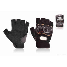 Перчатки мото "PRO BIKER" MCS-04 без пальцев L черные