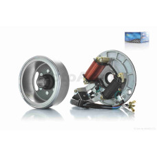 Генератор (у зборі) на мопед альфа на мопед дельта TTR 1+1 безстартерний "LIPAI"