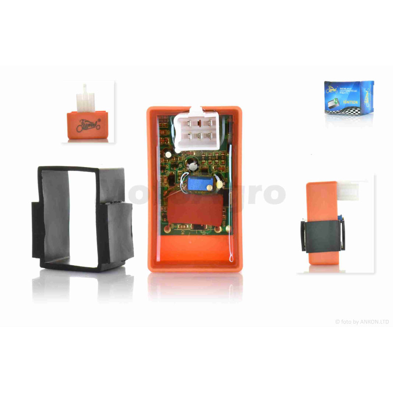 Комутатор  DIO AF27, Delta  регулювання випередження  "LIPAI"  (помаранчевий, прозорий)