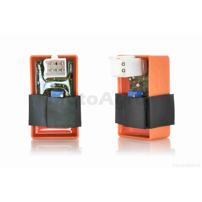 Комутатор  DIO AF27, Delta  регулювання випередження  "LIPAI"  (помаранчевий, прозорий)