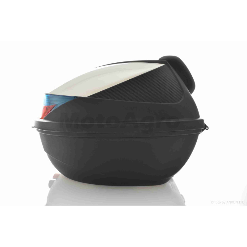 Кофр  54L  410*410*320mm  #K30  "SOYO"  (чорно-білий, переносний, м'яка спинка)