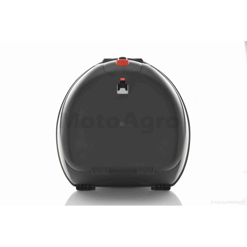 Кофр  54L  410*410*320mm  #K30  "SOYO"  (чорно-білий, переносний, м'яка спинка)