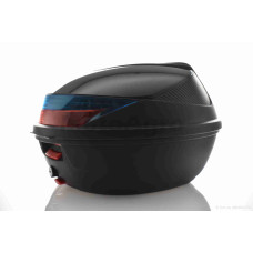 Кофр 54L 410*410*320mm K30 "SOYO" (чорний глянсовий переносний м'яка спинка)