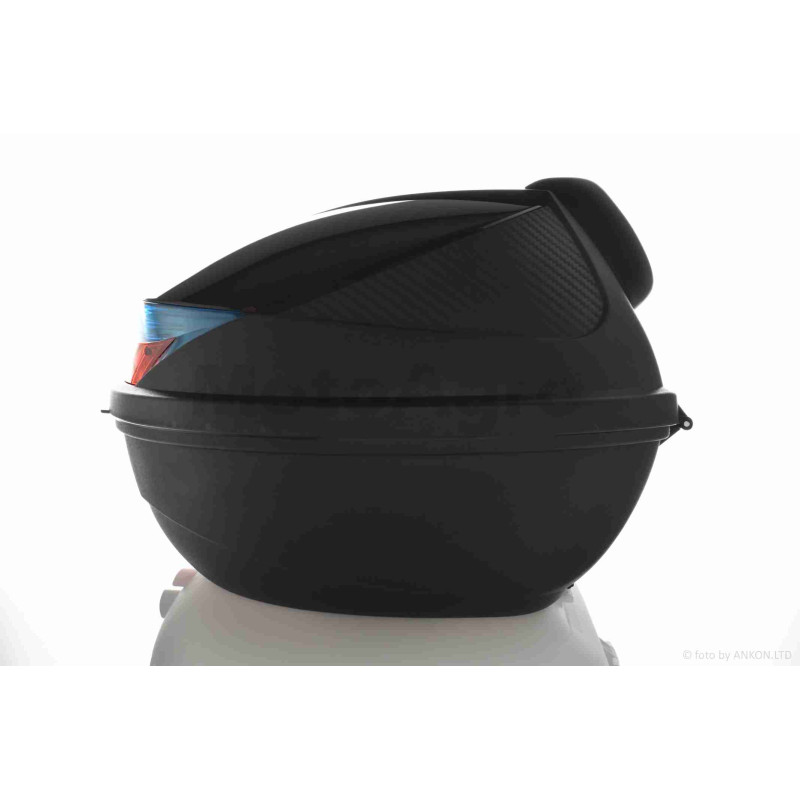 Кофр  54L  410*410*320mm  #K30  "SOYO"  (чорний глянсовий, переносний, м'яка спинка)