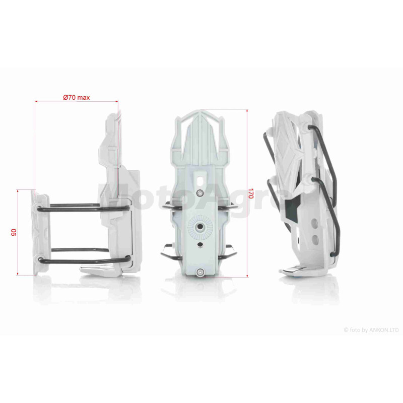 Тримач пляшки (фляготримач)  мото  трансформер (сірий)