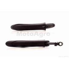 Крила бризковики на велосипед пластмас чорні HC-368/1