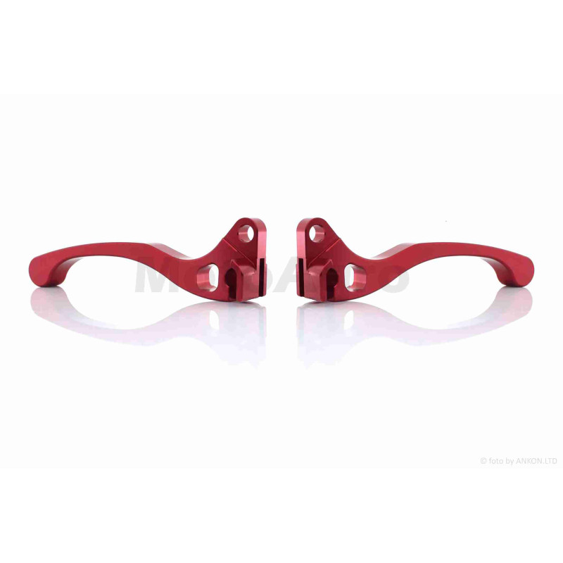 Важелі керма  DIO  барабан/барабан  голі  (CNC, червоні)