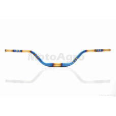 Кермо мото d22-28-22 L770 h110 сталеве ( Plasma синій/золотистий)