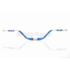 Кермо мото d22-28-22 L770 h110 сталеве ( Plasma синій/хром)