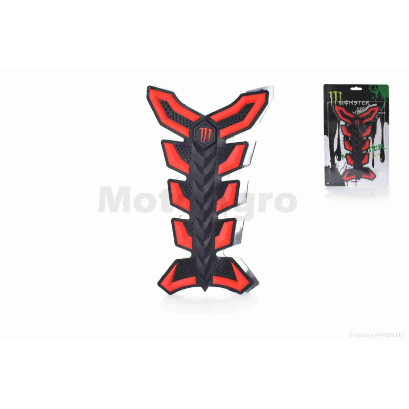 Наклейка на бак  "MONSTER"  червона  #2  #уцінка