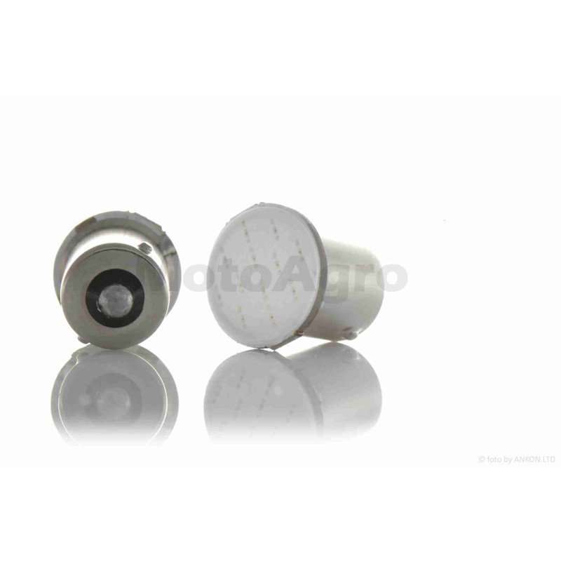 Лампа поворотів та габаритів діодна G23 (BA15S) 12V 21W салатова