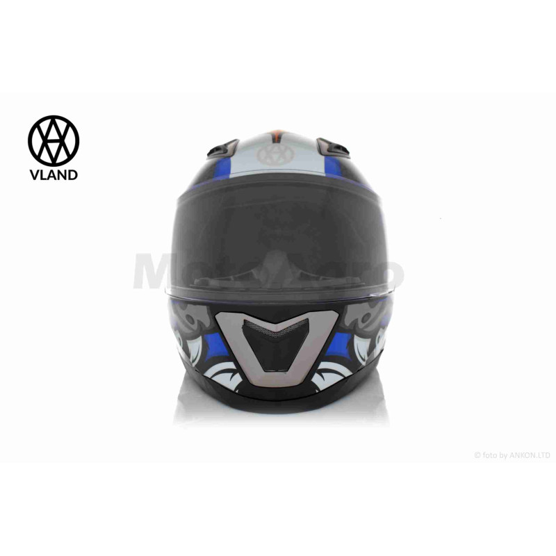 Шолом інтеграл  "VLAND"  #M62-Dino  синій, M