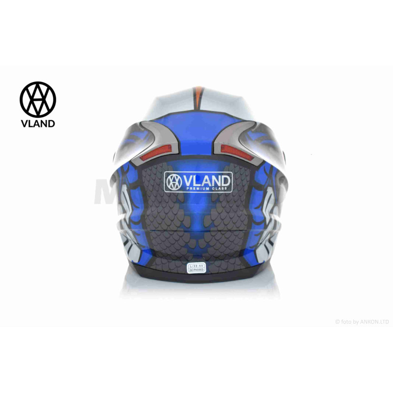 Шолом інтеграл  "VLAND"  #M62-Dino  синій, M