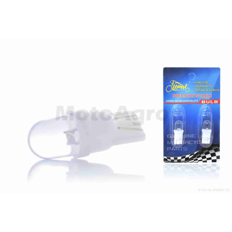 Лампи діодні поворотів безцокольні  T15  1 кристал, 2шт, білі  "LIPAI"