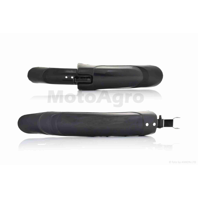 Крила бризковики вело пластмас, чорні #HC-368