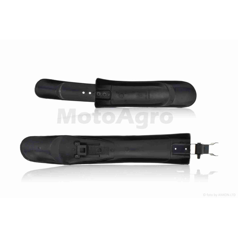 Крила бризковики вело пластмас, чорні #HC-368